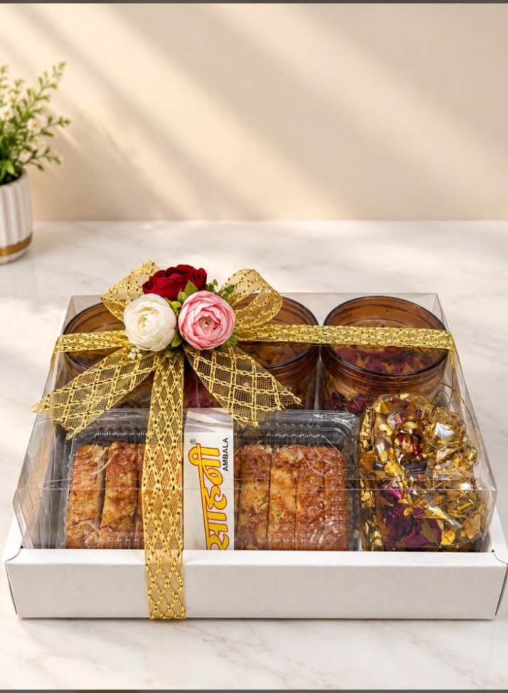 High Window Clear Hamper Box - 9 x 9 x 6 inch (Transparent Display Gift Box with Base)