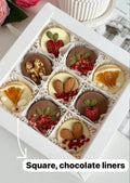 Square Paper Chocolate Liners - White (Pack of 1000)