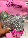 Silver Chrome Sprinkles Mix - Metallic Ball Dragees