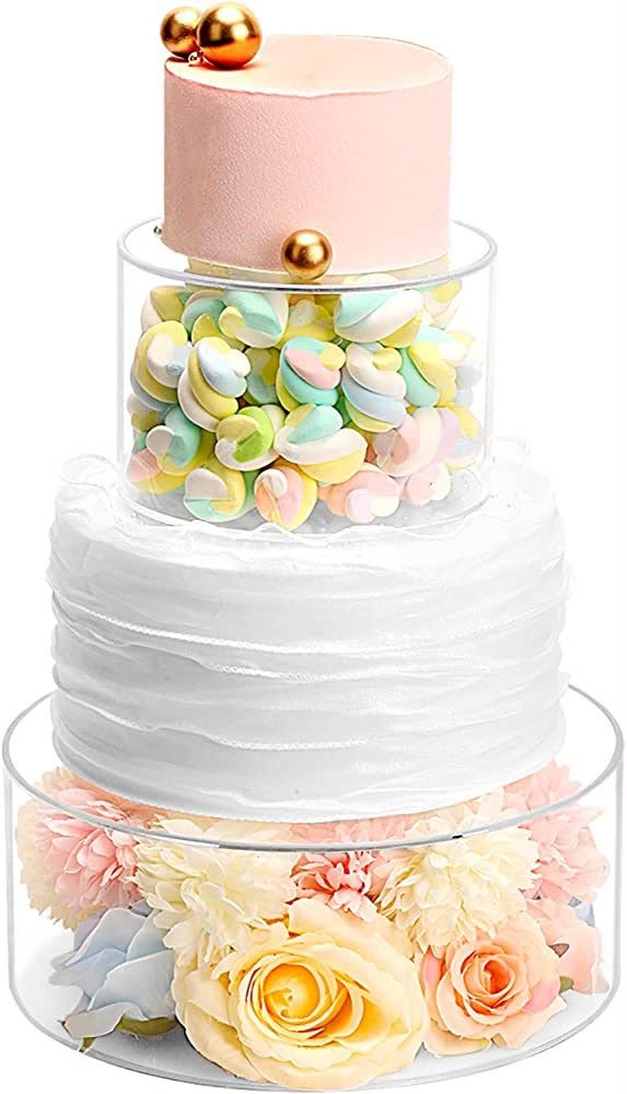 Transparent Acrylic Round Cake Spacer - Crystal Clear, Reusable