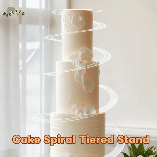 Infinity Acrylic Spiral Cake Decoration - 30 cm Unfolding Cake Stand