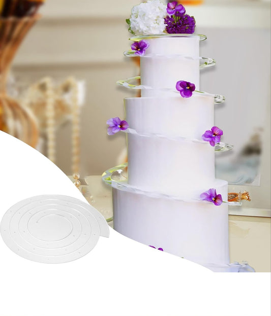 Infinity Acrylic Spiral Cake Decoration - 30 cm Unfolding Cake Stand