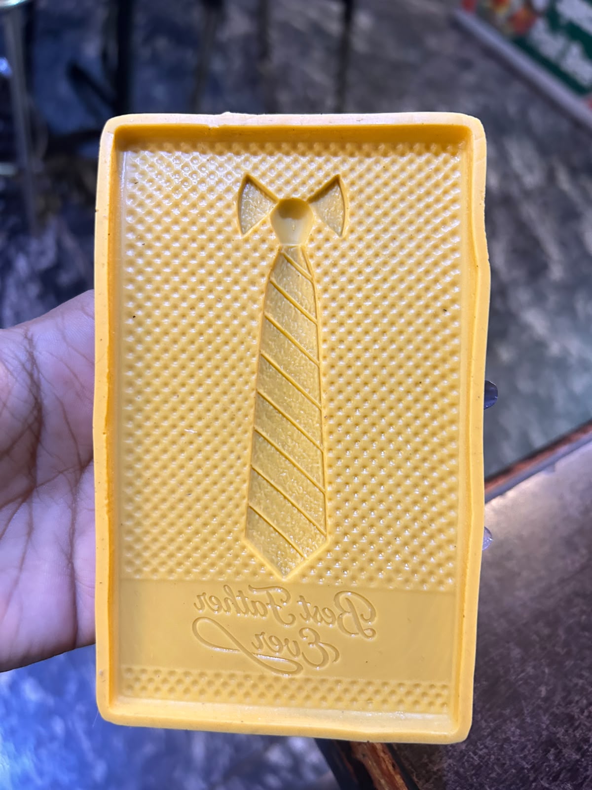 Best Father Ever Chocolate Bar Silicone Mould - Tie Design