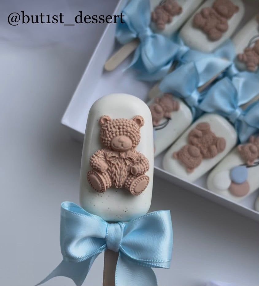 Knitted Teddy Bear 3D Silicone Mould - 2.4 inch