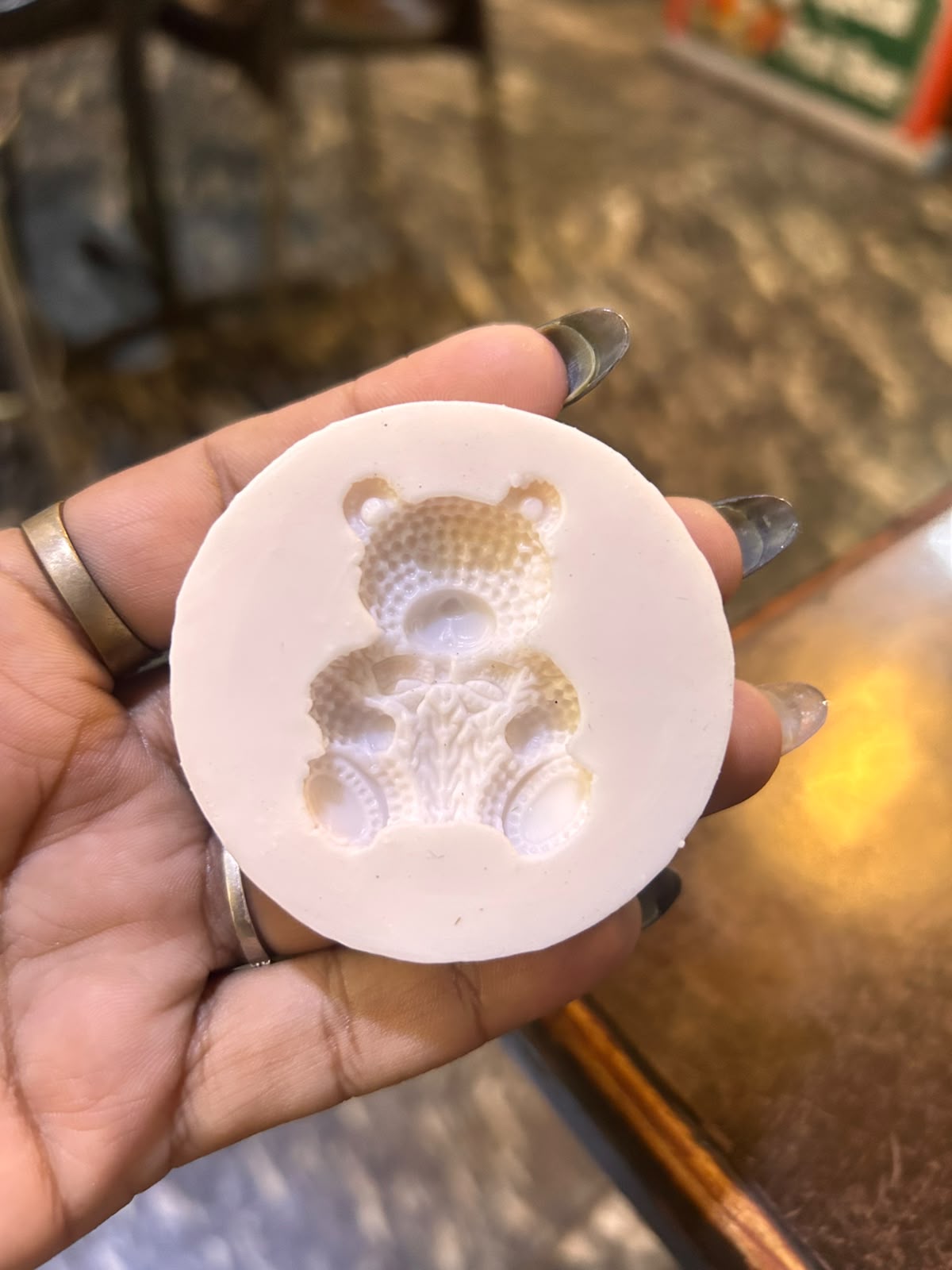 Knitted Teddy Bear 3D Silicone Mould - 2.4 inch