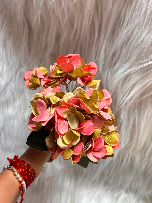 Hydrangea Artificial Flower with Stem - Single 12 Inch Stick with Approx 150 Florets for Home Decor, Cakes, Hampers and Table Styling