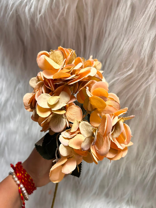 Hydrangea Artificial Flower with Stem - Single 12 Inch Stick with Approx 150 Florets for Home Decor, Cakes, Hampers and Table Styling