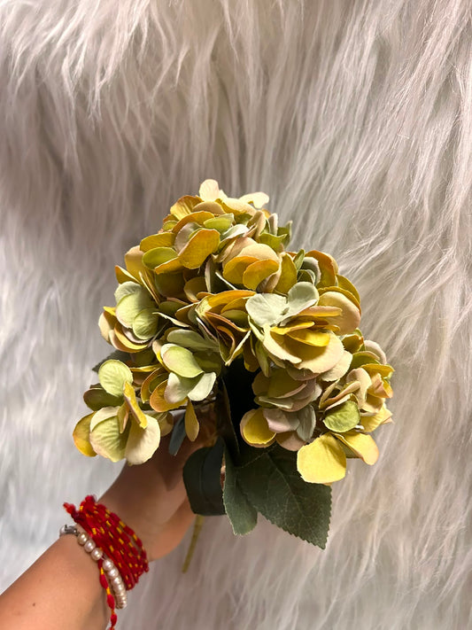 Hydrangea Artificial Flower with Stem - Single 12 Inch Stick with Approx 150 Florets for Home Decor, Cakes, Hampers and Table Styling
