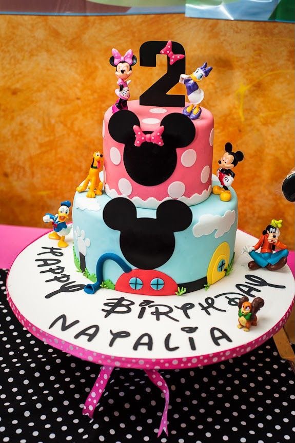 Mickey Mouse Clubhouse Character Action Figure Cake Decoration Set - Mickey, Minnie, Donald, Daisy & Goofy