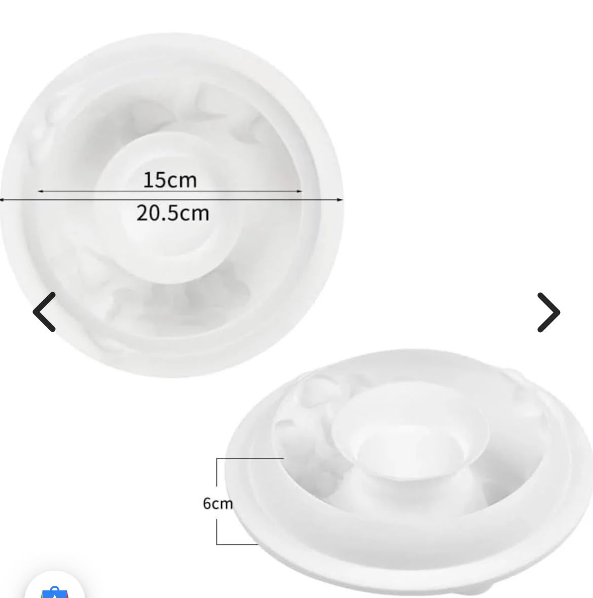Round Heart Ring Entremet Silicone Mould - 20.5 cm Deep Mousse Cake Mould with Raised Hearts for Entremet, Chocolate and Resin Craft