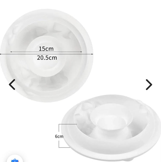Round Heart Ring Entremet Silicone Mould - 20.5 cm Deep Mousse Cake Mould with Raised Hearts for Entremet, Chocolate and Resin Craft
