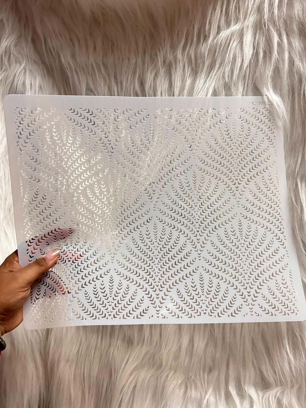 Large Cake Stencil - Ear of Wheat Pattern Sheet for Buttercream Texture, Fondant Embossing, Royal Icing and Airbrush