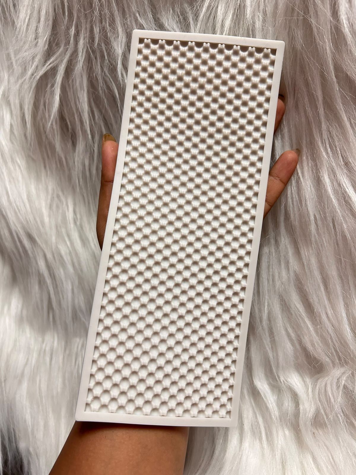 Pearl Lace Border Silicone Mould - Set of 2 Beaded Strips 8.5 x 3.5 inch for Fondant, Gum Paste, Wedding Cakes and Craft