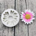 Single Sunflower Daisy Silicone Mould - Open Flower with Seeded Centre for Fondant, Gum Paste, Candle and Resin Craft
