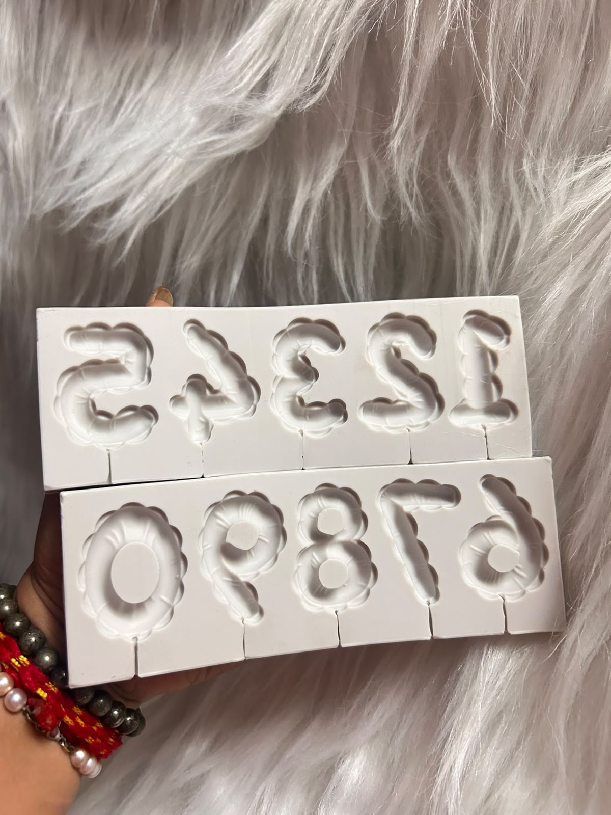 Balloon Number Silicone Mould 0 to 9 - Approx 2 inch Foil Balloon Digits for Birthday Cakes, Fondant, Chocolate and Resin