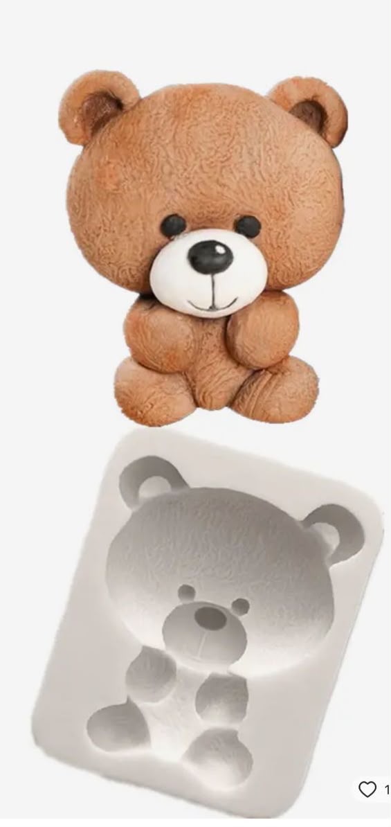 3D Teddy Bear Silicone Mould - Chocolate, Resin & Craft Mould