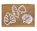 Tropical Leaf Cutter Set - Monstera, Palm & Banana Leaf (Set of 4)