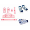 Baby Shoe Fondant Cutter Set - 6 Piece Sneaker Template Kit for Gum Paste Baby Shower and Christening Cake Toppers