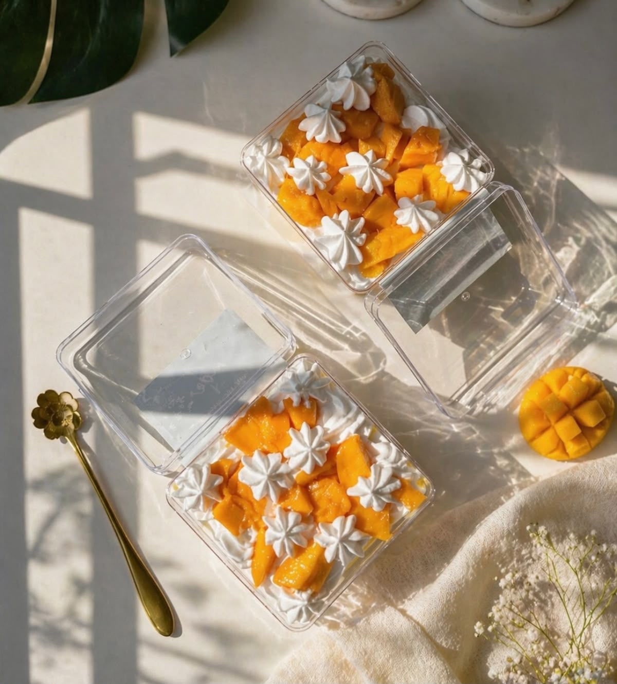 Clear Acrylic Rectangle Tub with Lid - 200 ml Reusable Gift Box