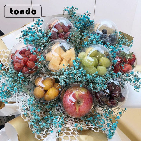 Clear PVC Fillable Ball - 4.5 Inch Round, Openable Two-Part Sphere