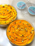Transparent PVC Round Dessert Tub with Lid - 1000 ml, 6 Inch