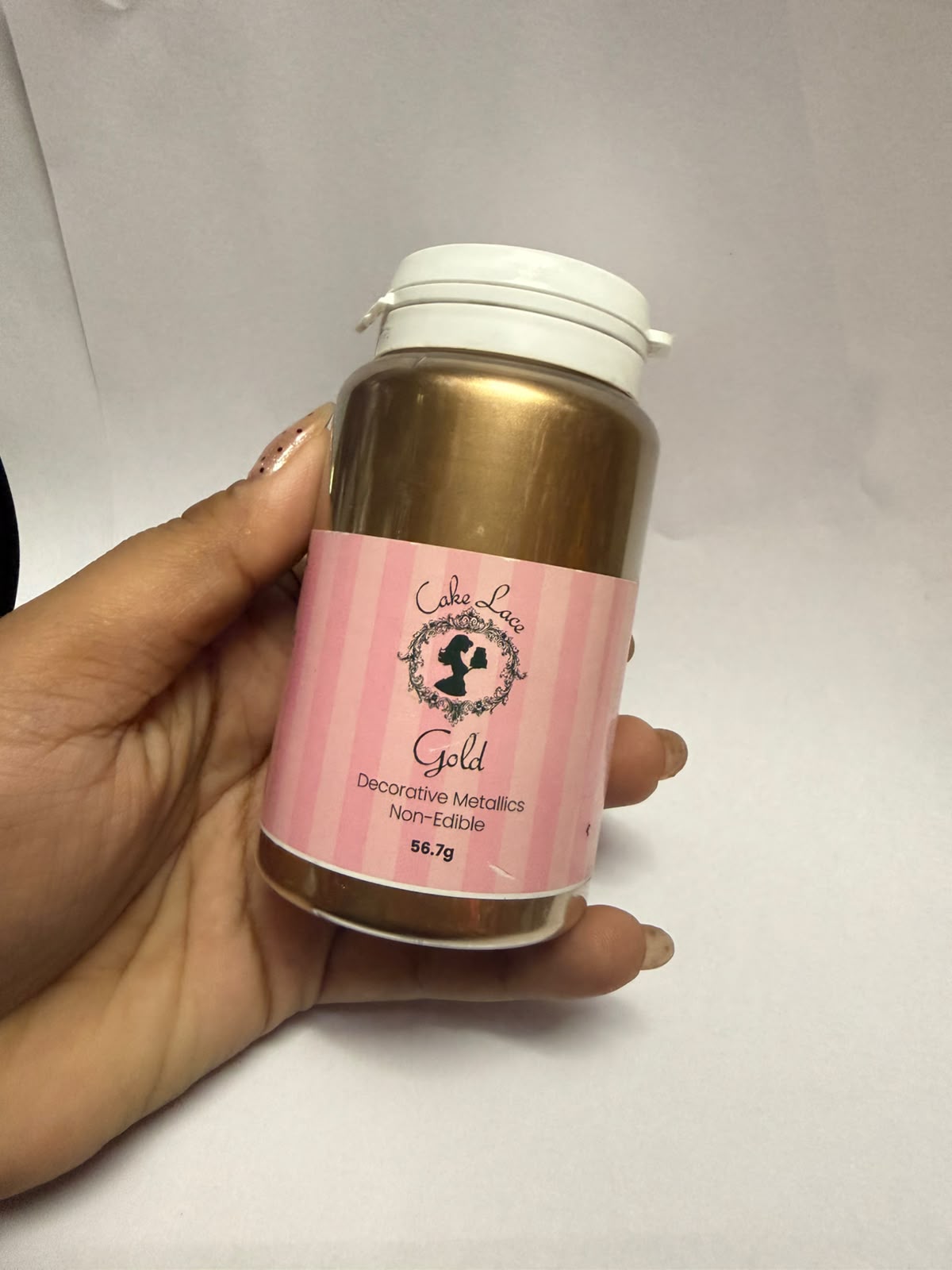 Cake Lace Decorative Metallic Cluster Dust - Gold, Imported Non-Edible Lustre Dust for Cake and Craft Decoration