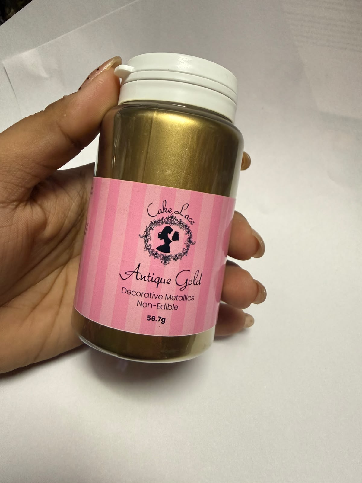 Cake Lace Decorative Metallic Cluster Dust - Gold, Imported Non-Edible Lustre Dust for Cake and Craft Decoration