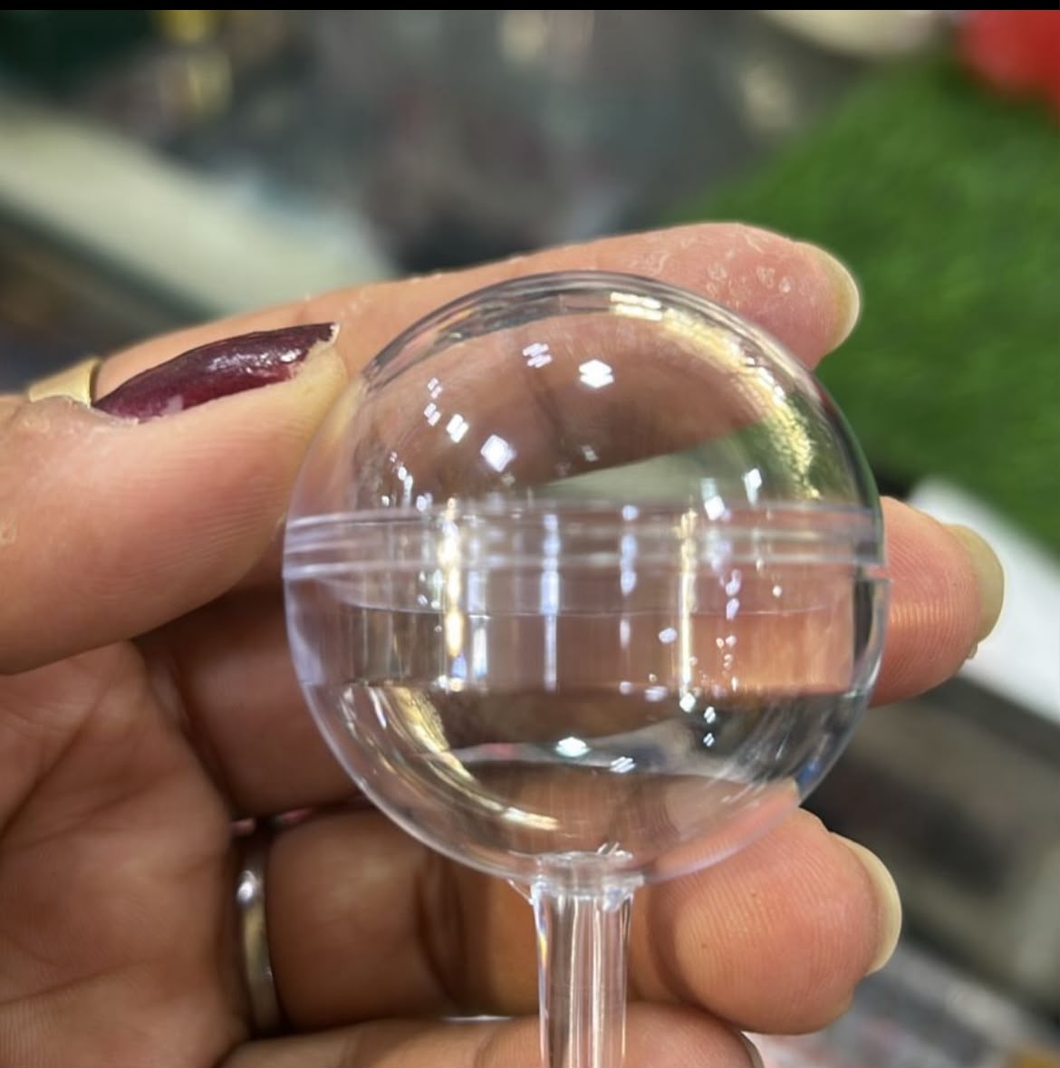 Acrylic Clear Sphere Ball Chocolate Cover - Single Chocolate / Truffle Ball Case
