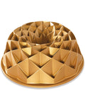 Nordic Ware Jubilee Bundt Pan - Cast Aluminium 10 Cup Cake Mould, Gold