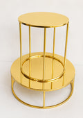 Gold Cake Separator Stand - Set of 2, Floating Tier Cake Risers