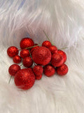 Shimmer Faux Balls - Mixed Size Glitter Cake Balls, 4 Sizes per Pack