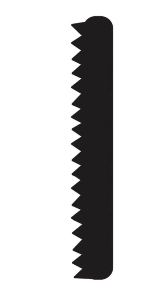 Large Ribbon / Basketweave Piping Nozzle - Stainless Steel Pastry Tube