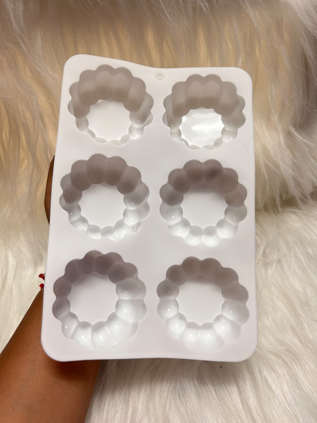 6 Cavity Bubble Round Silicone Mousse Cake Mould - 2.65 Inch Mini Dessert Mould
