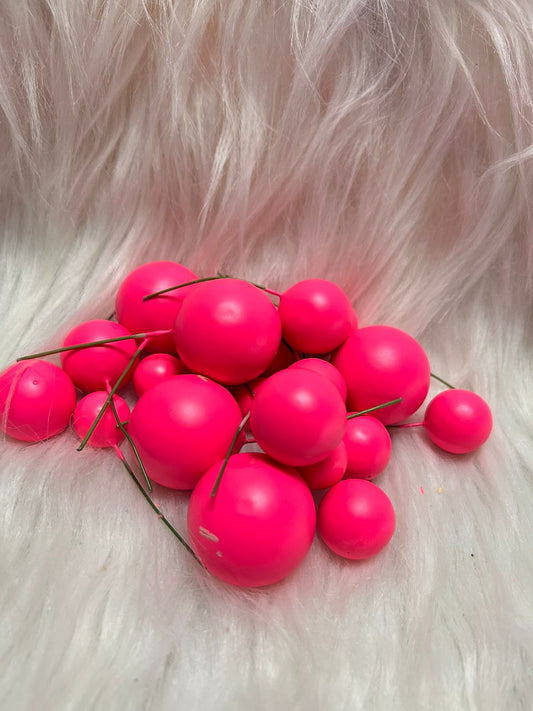 Faux Balls Topper for Cake Decoration - Pack of 20 in 4 Sizes