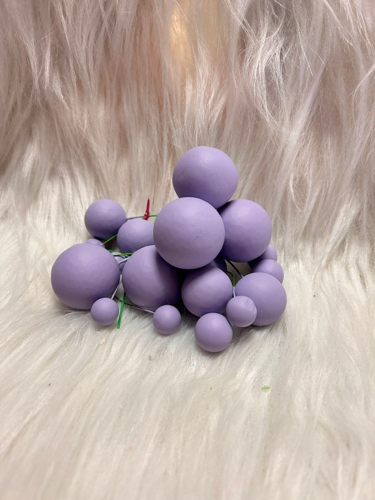 Faux Balls Topper for Cake Decoration - Pack of 20 in 4 Sizes