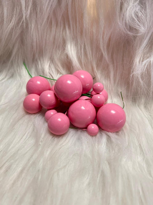 Faux Balls Topper for Cake Decoration - Pack of 20 in 4 Sizes