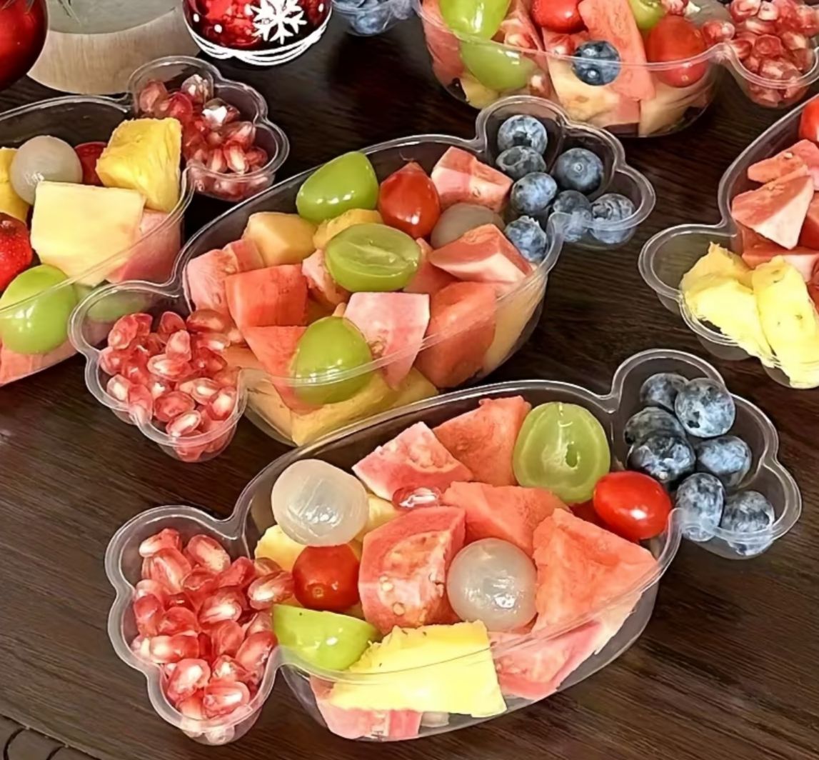 Candy Shape PVC Tub with Lid - Transparent Toffee Shaped Gift and Dessert Box