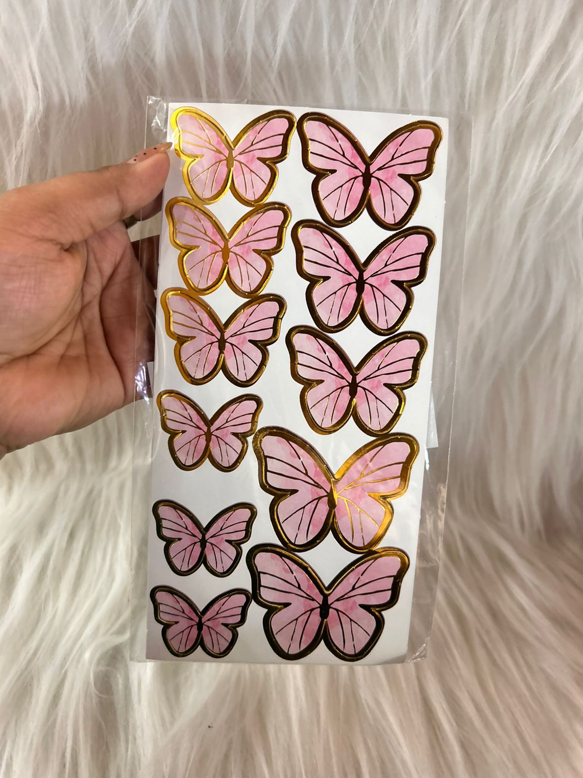 Paper Butterflies for Cake, Hamper and Party Decoration - Pink & Magenta Family