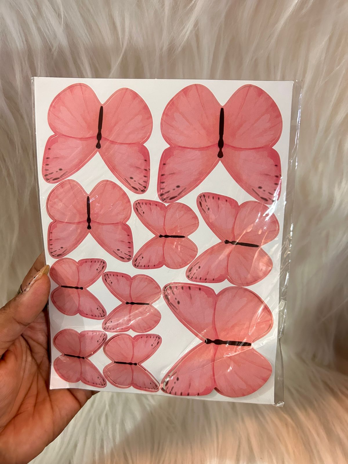 Paper Butterflies for Cake, Hamper and Party Decoration - Pink & Magenta Family