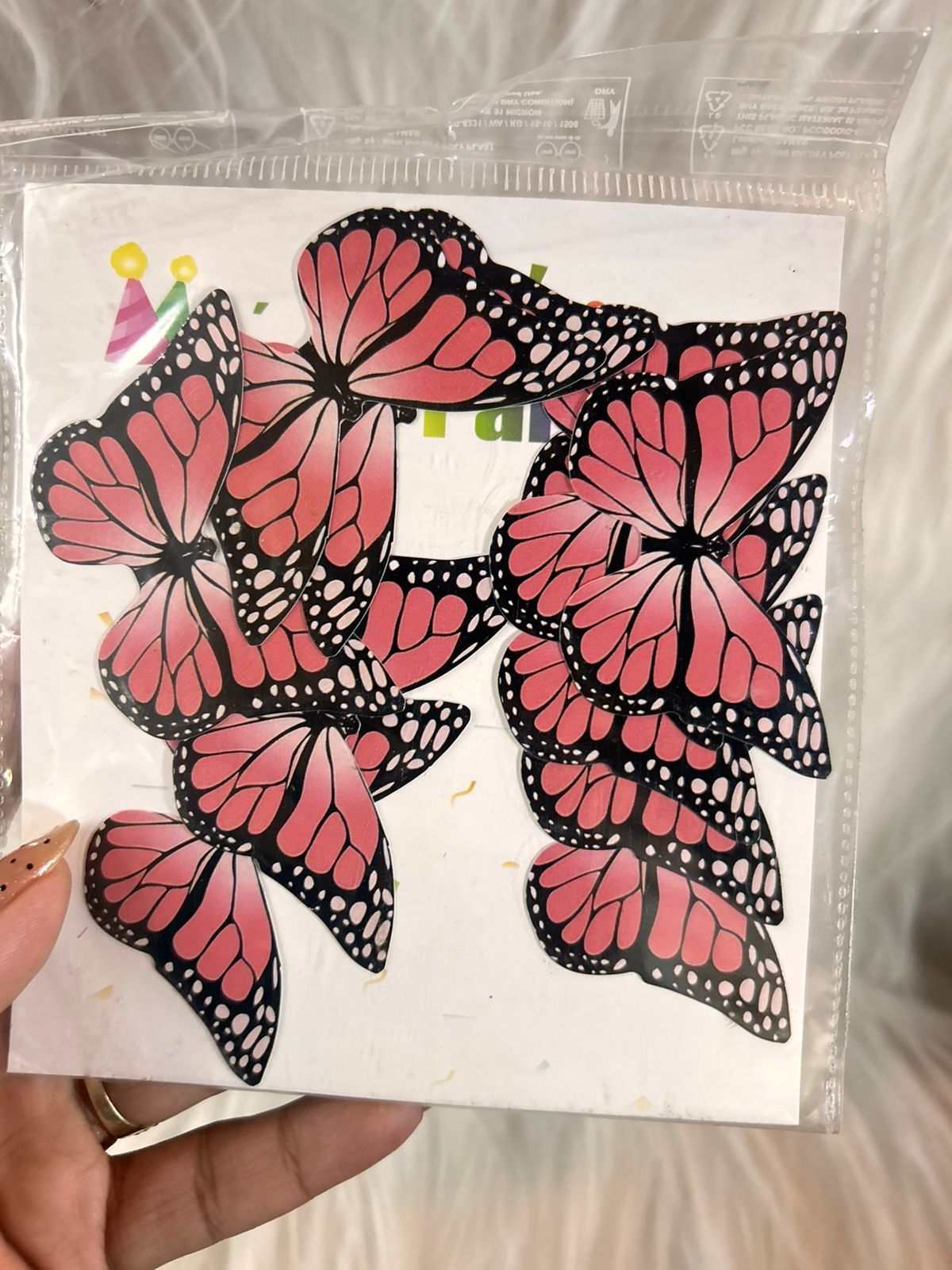 Paper Butterflies for Cake, Hamper and Party Decoration - Pink & Magenta Family