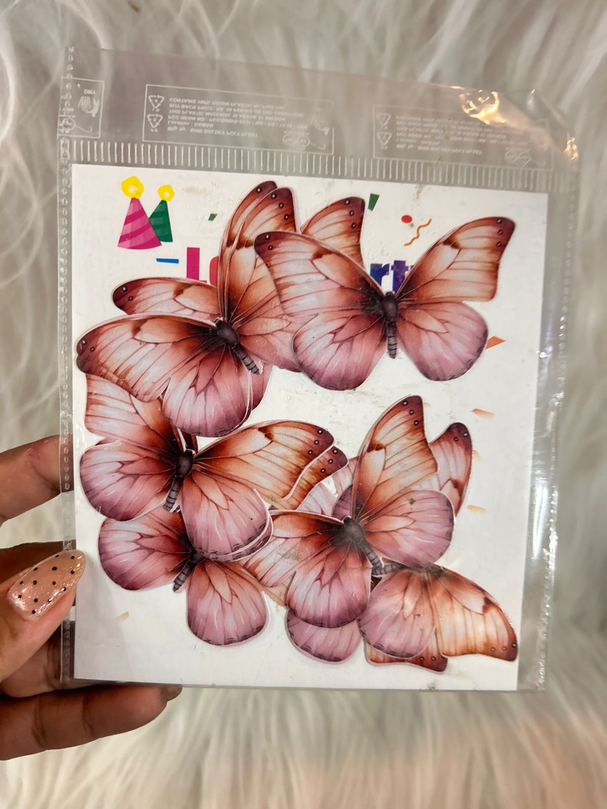 Paper Butterflies for Cake, Hamper and Party Decoration - Pink & Magenta Family