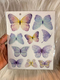 Paper Butterflies for Cake, Hamper and Party Decoration - Sky & Blue Family