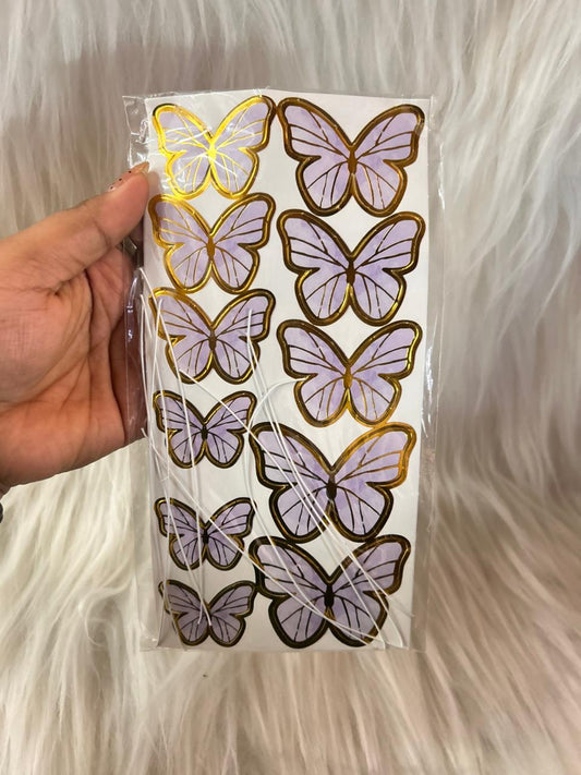 Paper Butterflies for Cake, Hamper and Party Decoration - Purple & Lavender Family