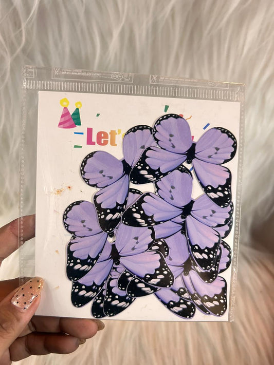 Paper Butterflies for Cake, Hamper and Party Decoration - Purple & Lavender Family