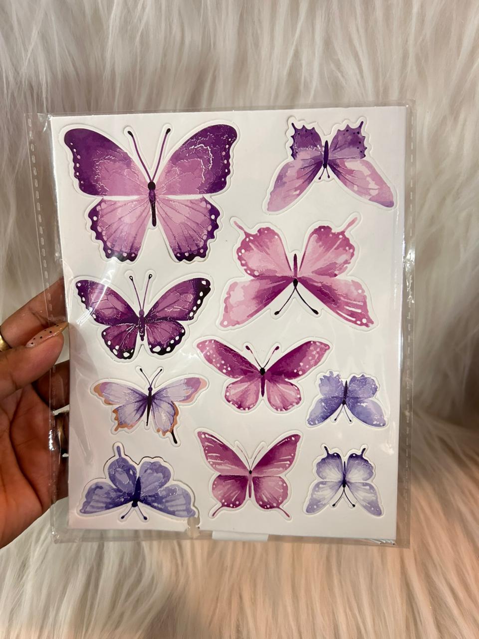 Paper Butterflies for Cake, Hamper and Party Decoration - Purple & Lavender Family