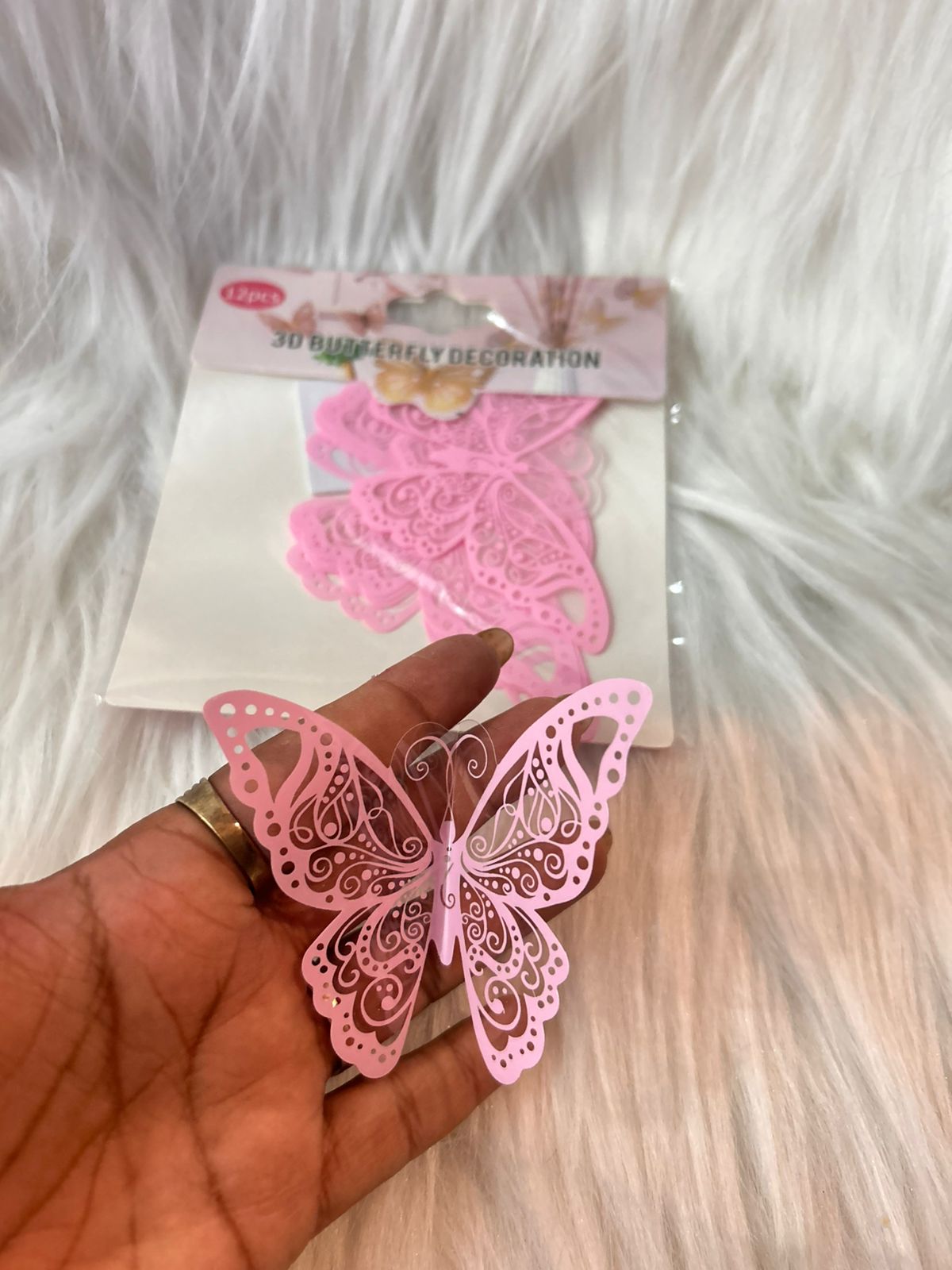 3D Filigree PVC Butterflies - Hollow Laser Cut Cake, Hamper and Wall Decoration