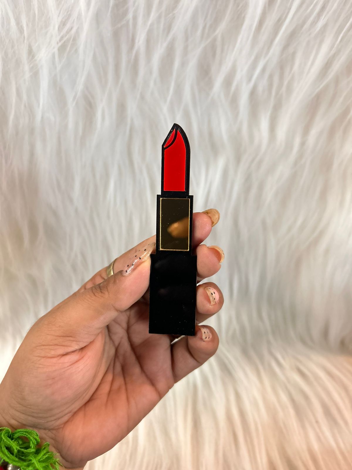 Lipstick Cake Topper - Layered Acrylic