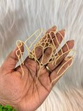 Baby Blessing Cake Topper - Gold Acrylic