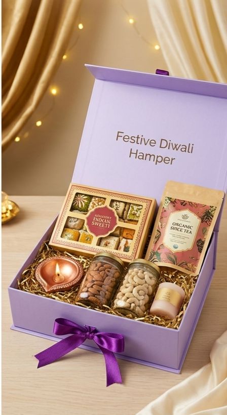 Premium Foldable Magnetic Ribbon Gift Boxes – Festive Edition