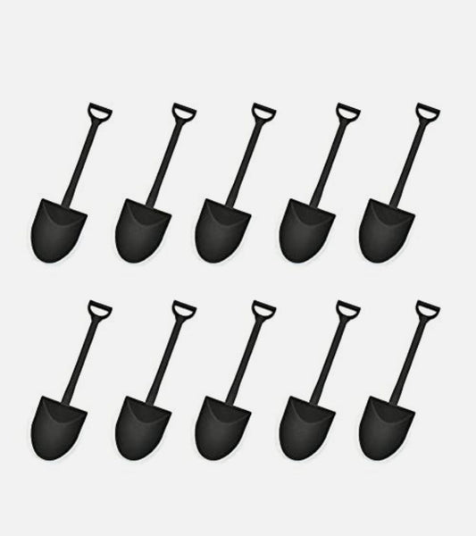 Mini Shovel Dessert Spoons - PP Plastic (Pack of 50)